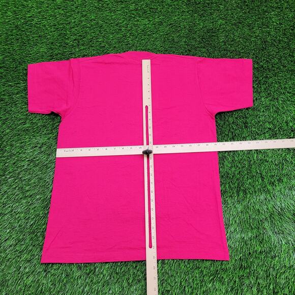 Vintage 1994 Screen-Stars Shirt Womens Medium 19x25 Pink USA - Picture 6 of 13